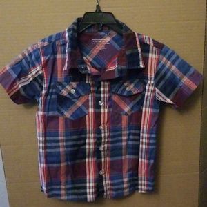 Boys Button Down Collared Shirt